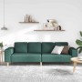 Sofá de sala Verde oscuro 250 x 77 x 76 cm Poliéster en Sofás | Comprar online en Foru.es