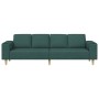 Sofá de sala Verde oscuro 250 x 77 x 76 cm Poliéster en Sofás | Comprar online en Foru.es