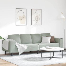 Sofá de sala Gris Claro 250 x 77 x 76 cm en Sofás | Comprar online en Foru.es