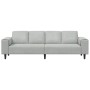 Sofá de sala Gris Claro 250 x 77 x 76 cm en Sofás | Comprar online en Foru.es