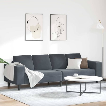 Sofá de sala Gris oscuro 250 x 77 x 76 cm en Sofás | Comprar online en Foru.es
