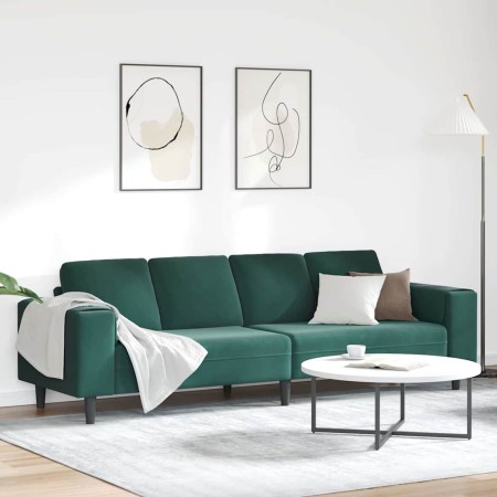 Sofá de sala Verde oscuro 250 x 77 x 76 cm en Sofás | Comprar online en Foru.es