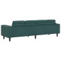 Sofá de sala Verde oscuro 250 x 77 x 76 cm en Sofás | Comprar online en Foru.es