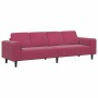 Sofá de sala Rojo vino 250 x 77 x 76 cm en Sofás | Comprar online en Foru.es