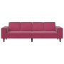 Sofá de sala Rojo vino 250 x 77 x 76 cm en Sofás | Comprar online en Foru.es