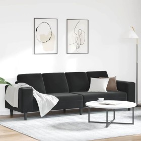 Sofá de sala Negro 250 x 77 x 76 cm en Sofás | Comprar online en Foru.es