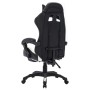 Silla gaming con luces LED RGB cuero sintético blanco y negro en Sillas de oficina | Comprar online en Foru.es