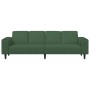 Sofá con cojín Verde oscuro 250 x 77 x 76 cm Tela de Pana en Sofás | Comprar online en Foru.es