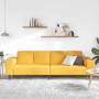 Sofá con cojín Amarillo Claro 250 x 77 x 76 cm Tela de Pana en Sofás | Comprar online en Foru.es