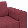 Sofá de sala 3 pcs Rojo vino Poliéster en Sofás | Comprar online en Foru.es