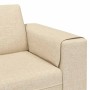Sofá de sala 3 pcs Crema Poliéster en Sofás | Comprar online en Foru.es