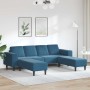 Sofá de sala 3 pcs Azul en Sofás | Comprar online en Foru.es