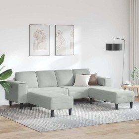 Sofá de sala 3 pcs Gris Claro en Sofás | Comprar online en Foru.es