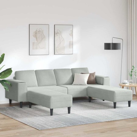 Sofá de sala 3 pcs Gris Claro en Sofás | Comprar online en Foru.es