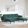 Sofá de sala 3 pcs Verde oscuro en Sofás | Comprar online en Foru.es