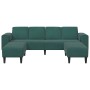 Sofá de sala 3 pcs Verde oscuro en Sofás | Comprar online en Foru.es