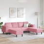 Sofá de sala 3 pcs Rosa en Sofás | Comprar online en Foru.es