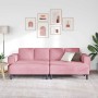 Sofá de sala 3 pcs Rosa en Sofás | Comprar online en Foru.es