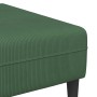 Sofá con cojín Verde oscuro 250 x 188 x 76 cm Tela de Pana en Sofás | Comprar online en Foru.es