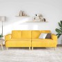 Sofá con cojín Amarillo Claro 250 x 188 x 76 cm Tela de Pana en Sofás | Comprar online en Foru.es