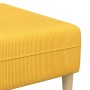 Sofá con cojín Amarillo Claro 250 x 188 x 76 cm Tela de Pana en Sofás | Comprar online en Foru.es