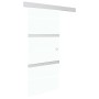 Puerta corredera con topes suaves vidrio ESG aluminio 76x205 cm en Puertas | Comprar online en Foru.es