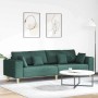 Sofá con cojín Verde oscuro 250 x 77 x 76 cm tela en Sofás | Comprar online en Foru.es