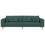 Sofá con cojín Verde oscuro 250 x 77 x 76 cm tela en Sofás | Comprar online en Foru.es