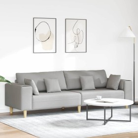 Sofá con cojín Gris Nube 250 x 77 x 76 cm tela en Sofás | Comprar online en Foru.es