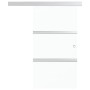 Puerta corredera con topes suaves vidrio ESG aluminio 90x205 cm en Puertas | Comprar online en Foru.es