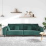 Sofá con cojín Verde oscuro 250 x 77 x 76 cm Terciopelo en Sofás | Comprar online en Foru.es