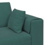 Sofá con cojín Verde oscuro 250 x 77 x 76 cm Terciopelo en Sofás | Comprar online en Foru.es