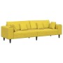 Sofá con cojín Amarillo 250 x 77 x 76 cm Terciopelo en Sofás | Comprar online en Foru.es