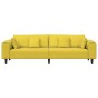 Sofá con cojín Amarillo 250 x 77 x 76 cm Terciopelo en Sofás | Comprar online en Foru.es
