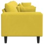 Sofá con cojín Amarillo 250 x 77 x 76 cm Terciopelo en Sofás | Comprar online en Foru.es