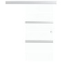 Puerta corredera vidrio ESG y aluminio plateado 76x212 cm en Puertas | Comprar online en Foru.es