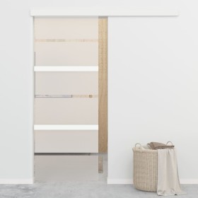 Puerta corredera con tope suave vidrio ESG y aluminio 76x205 cm en Puertas | Comprar online en Foru.es