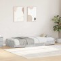 Estructura de cama con cabecera Gris Concreto 100 x 200 cm en Muebles TV | Comprar online en Foru.es