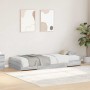 Estructura de cama con cabecera Gris Sonoma 100 x 200 cm en Muebles TV | Comprar online en Foru.es