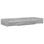 Estructura de cama Gris Sonoma 80 x 200 cm Madera contrachapada en Muebles TV | Comprar online en Foru.es