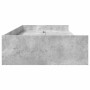 Estructura de cama con cabecera Gris Concreto 80 x 200 cm en Muebles TV | Comprar online en Foru.es