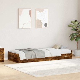 Estructura de cama con cabecera Madera Vieja 70 x 190 cm en Muebles TV | Comprar online en Foru.es
