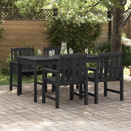 Silla de Jardín 4 pcs Negro 65.5 x 59 x 88 cm Polietileno en Sillas de jardín | Comprar online en Foru.es