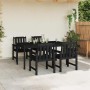 Silla de Jardín 4 pcs Negro 65.5 x 59 x 88 cm Polietileno en Sillas de jardín | Comprar online en Foru.es