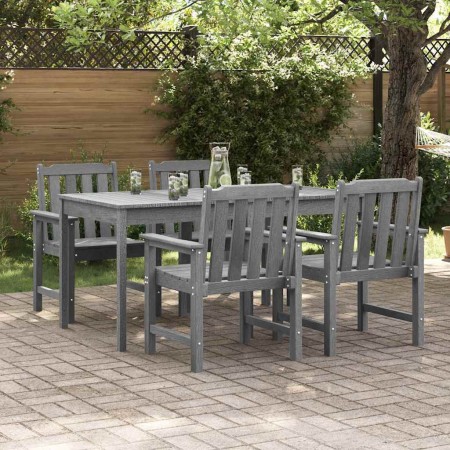 Silla de Jardín 4 pcs Gris Claro 65.5 x 59 x 88 cm Polietileno en Sillas de jardín | Comprar online en Foru.es