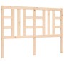 Estructura de cama con cabecero madera maciza 140x200 cm de vidaXL, Camas y somieres - Ref: Foro24-3193921, Precio: 122,17 €,...