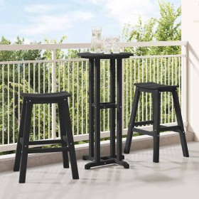 Juego de Bar en el Jardín 3 pcs Negro HDPE en Mesas de jardín | Comprar online en Foru.es