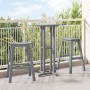 Juego de Bar en el Jardín 3 pcs Gris Claro HDPE en Mesas de jardín | Comprar online en Foru.es