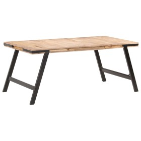 Mesa de comedor de madera maciza de mango 180x90x76 cm en Mesas de comedor | Comprar online en Foru.es