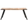 Mesa de comedor de madera maciza de mango 180x90x76 cm en Mesas de comedor | Comprar online en Foru.es